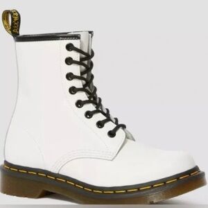 Dr. Martens Women's White Leather Boots